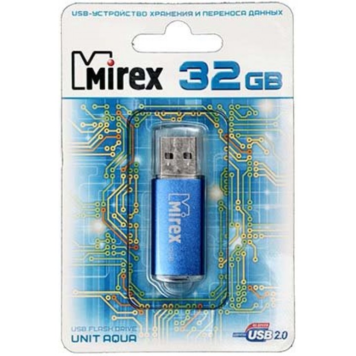 USB флэш-накопитель Mirex Unit Aqua 32 Gb