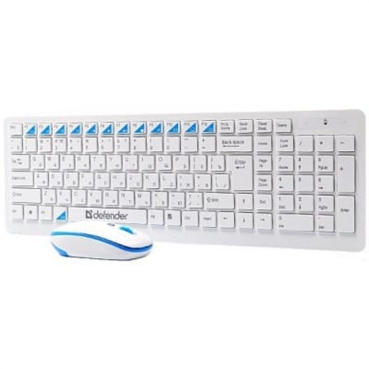 Набор клавиатура+мышь беспроводной  Defender Skyline 895  White