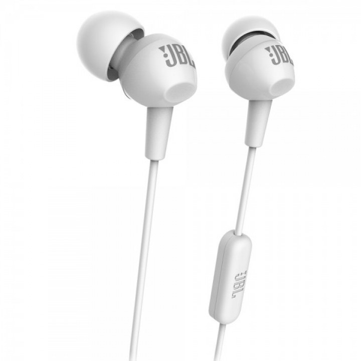 Наушники JBL C100SIU WHT, белый