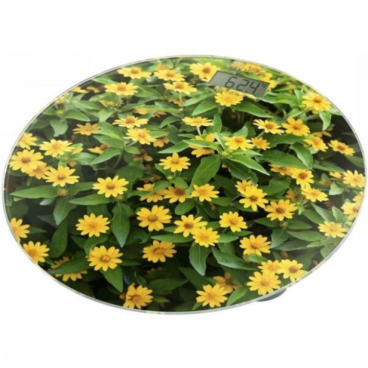 Весы напольные Home Element HE-SC908 желтые маргаритки