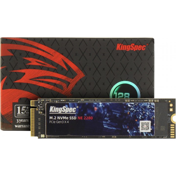 Накопитель SSD Kingspec PCIe 3.0 x4 128GB NE-128 M.2 2280