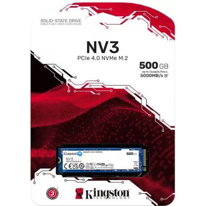 SSD Kingston 500Gb NV3  NVMe M.2