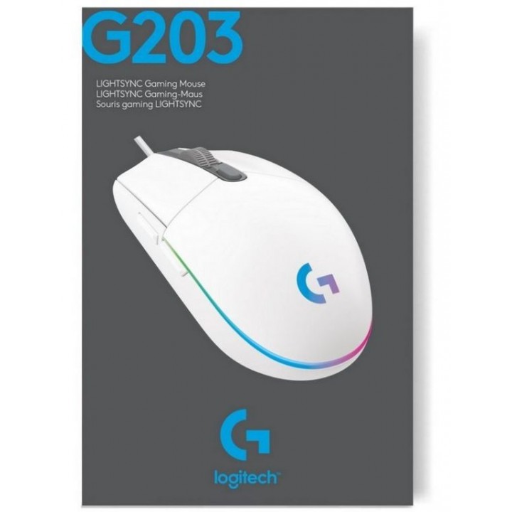 Игровая мышь Logitech G102 Lightsync (белый)