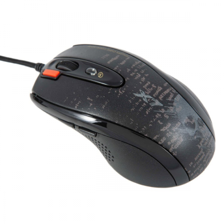 Мышь игровая A4Tech V-Track F5, черный, 7 кн.к+колесо, технология V-Track (F5)