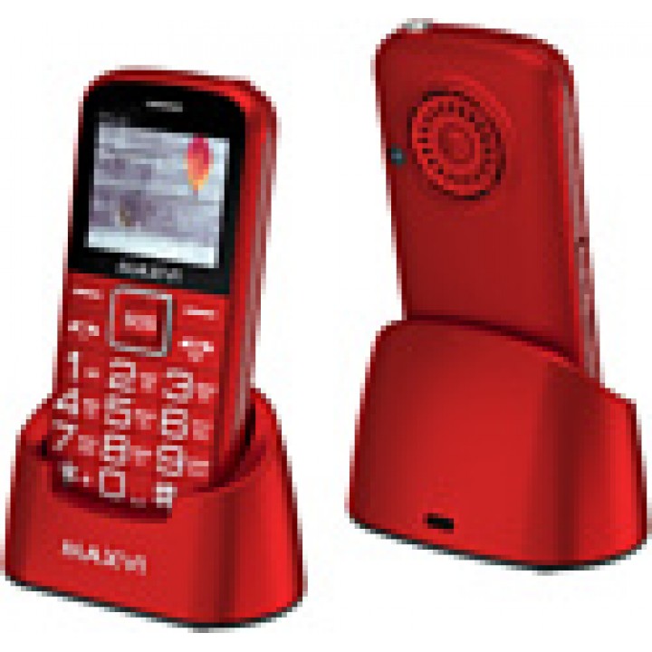 Мобильный телефон Maxvi B5ds up +ЗУ WC-112, Red