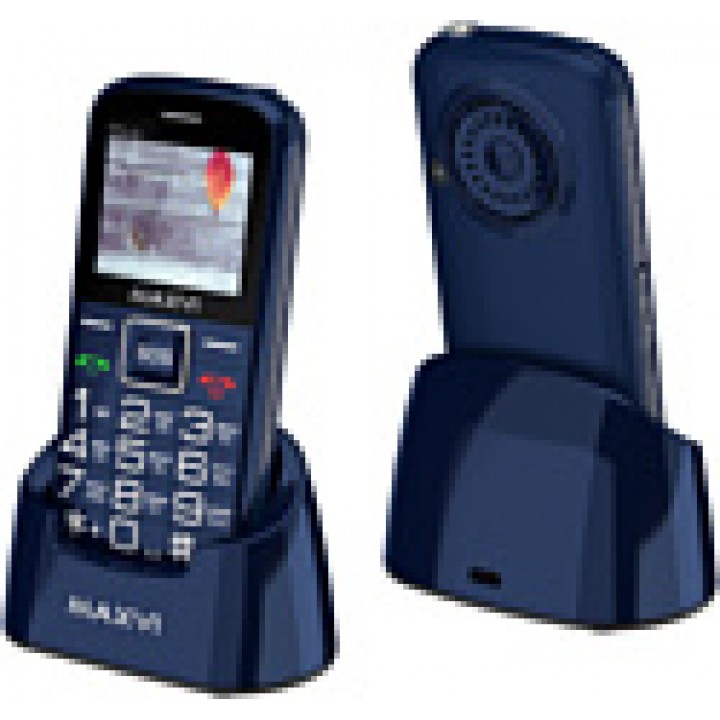 Мобильный телефон Maxvi B5ds up +ЗУ WC-112, Blue